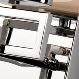 Contemporary Lanza Polished Chrome Wall Light