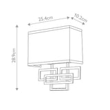 Lanza Geometric Wall Sconce in Oil Rubbed Bronze