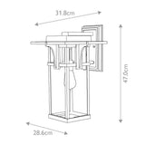 Industrial Elegance Wall Lantern