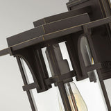 Oil Rubbed Bronze Wall Lantern - Classic Manhattan Design