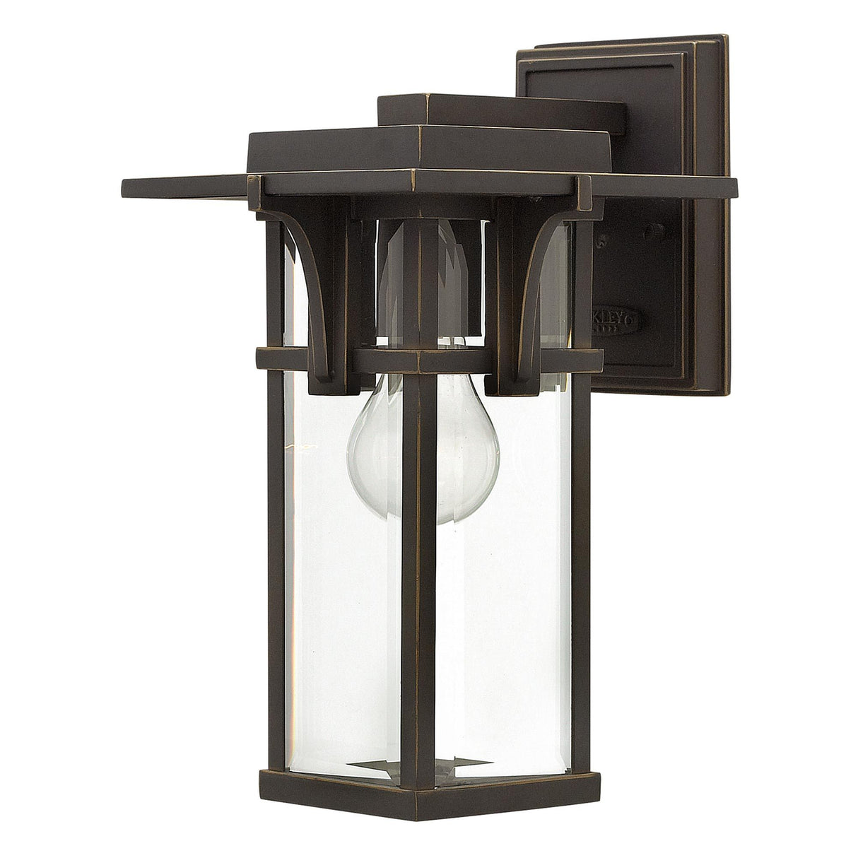 Manhattan Outdoor Wall Lantern by Hinkley in Oil Rubbed Bronze