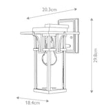 Manhattan Outdoor Wall Lantern by Hinkley in Oil Rubbed Bronze