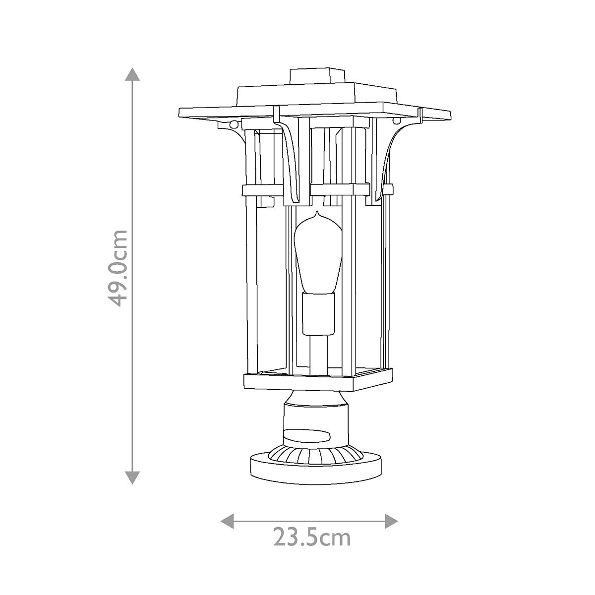 Oil Rubbed Bronze Manhattan Lantern Pedestal
