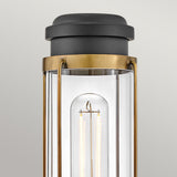 Masthead 1lt Wall Light Heritage Brass & Black