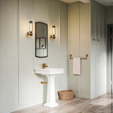 Masthead 1lt Wall Light Heritage Brass & Black