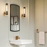 Masthead 1lt Wall Light Heritage Brass & Black
