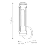 Masthead 1lt Wall Light Heritage Brass & Black