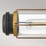 Masthead 2lt Wall Light Heritage Brass & Black