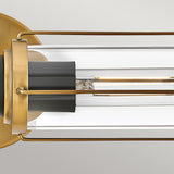 Masthead 2lt Wall Light Heritage Brass & Black