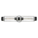 Masthead 2lt Wall Light Polished Chrome & Black