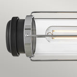 Masthead 2lt Wall Light Polished Chrome & Black