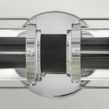 Masthead 2lt Wall Light Polished Chrome & Black