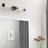Masthead 2lt Wall Light Polished Chrome & Black