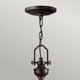 Vintage Bronze Yoke-Mount Pendant Lamp