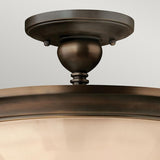 Mayflower Trio Light Fixture in Antique Bronze Finish