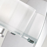 Meridian Chrome Opal Glass Wall Sconce