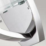 Meridian Chrome Opal Glass Wall Sconce