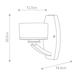 Meridian 1-Light Brushed Nickel Wall Sconce
