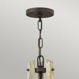 Chic Rustic Iron Rust 3-Light Chandelier