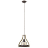 Rustic Urban Iron and Wood Hanging Pendant Light