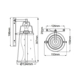 Miles Outdoor Nautical Wall Lantern Light
