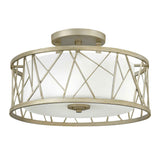 Silver Leaf Nest Semi-Flush Ceiling Light