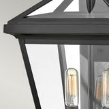 Palma 2lt Medium Wall Lantern Black