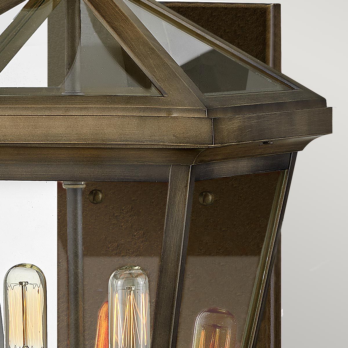 Palma 2lt Medium Wall Lantern Burnished Bronze