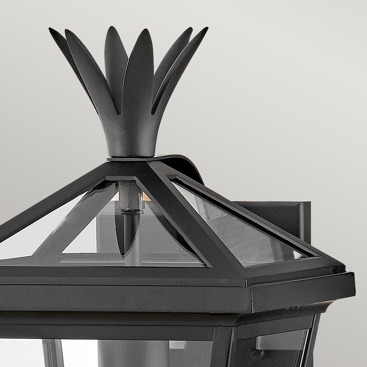 Palma 1lt Small Wall Lantern Black