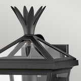 Palma 1lt Small Wall Lantern Black