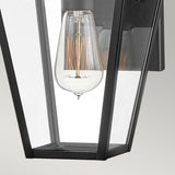 Palma 1lt Small Wall Lantern Black