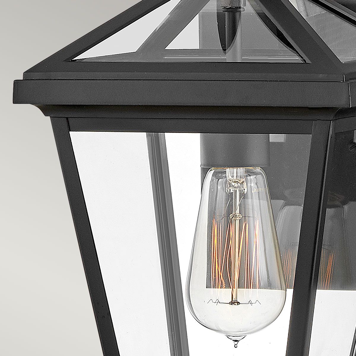 Palma 1lt Small Wall Lantern Black
