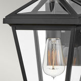 Palma 1lt Small Wall Lantern Black