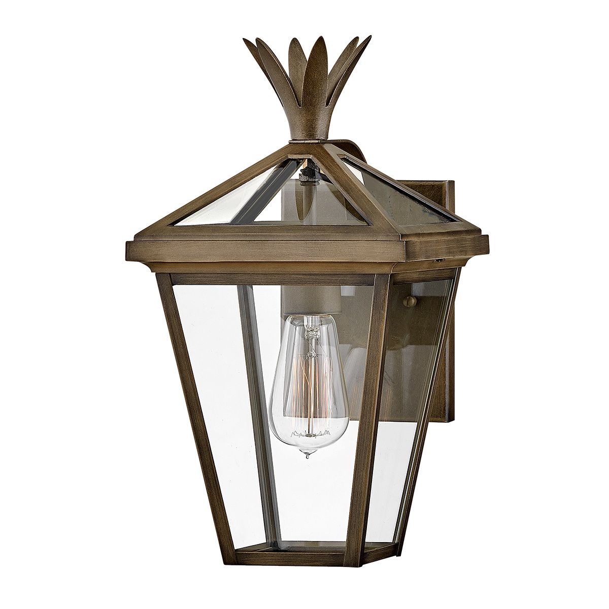Palma 1lt Small Wall Lantern Burnished Bronze