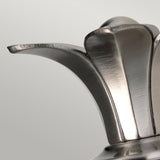 Elegant Pineapple Glass Wall Sconce in Polished Antique Nickel Finish