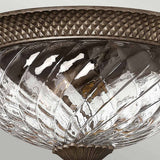 Opulent Pineapple Inspired 3-Light Flush Mount in Pearl Bronze