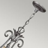 Elegance in Bloom: Antique Nickel Pineapple Chandelier