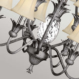 Elegance in Bloom: Antique Nickel Pineapple Chandelier