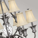 Elegance in Bloom: Antique Nickel Pineapple Chandelier