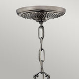 Antique Nickel Elegance: Plantation 3 Light Chandelier