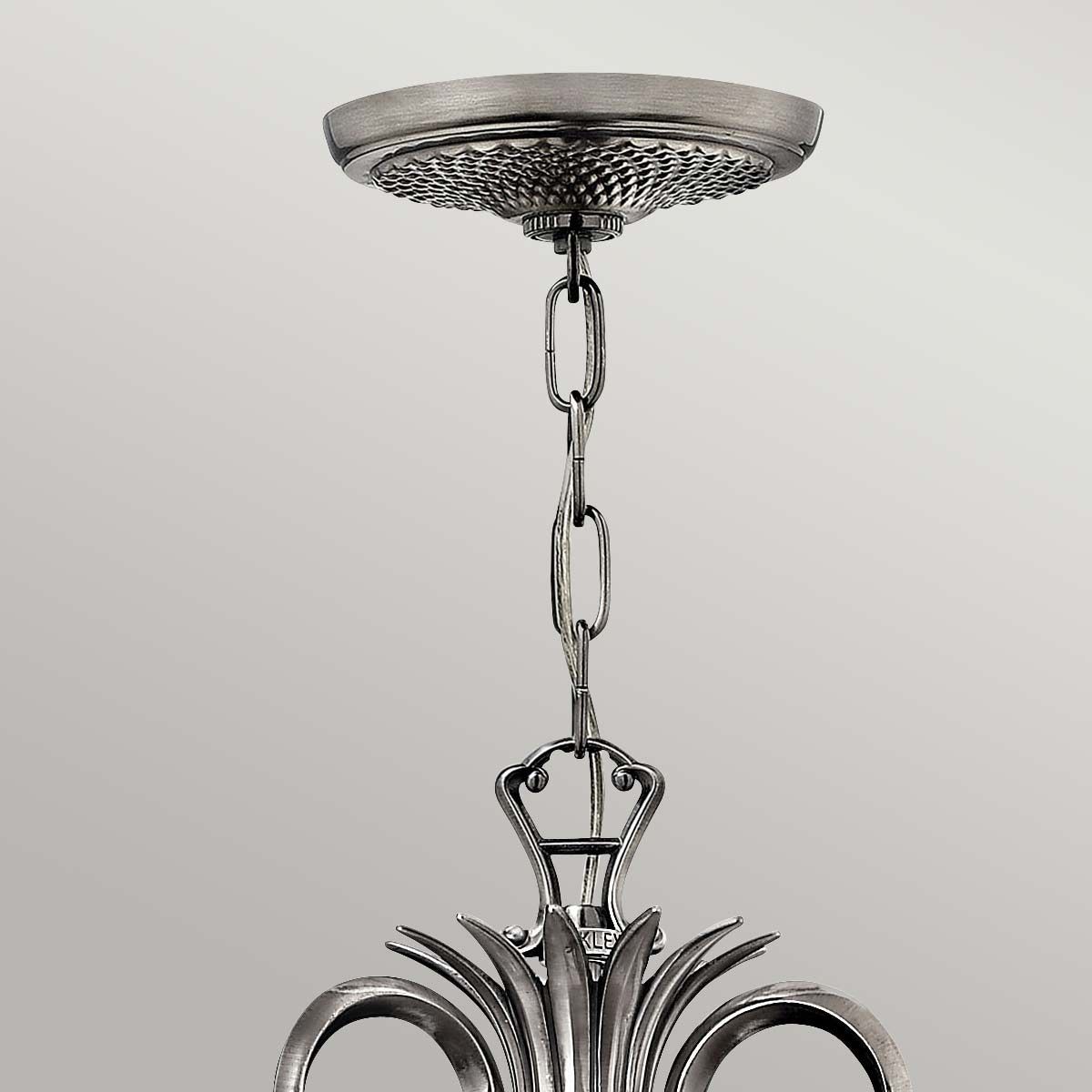 Exquisite Plantation 7-Light Chandelier in Polished Antique Nickel