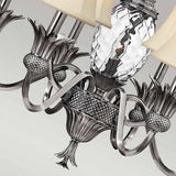 Exquisite Plantation 7-Light Chandelier in Polished Antique Nickel