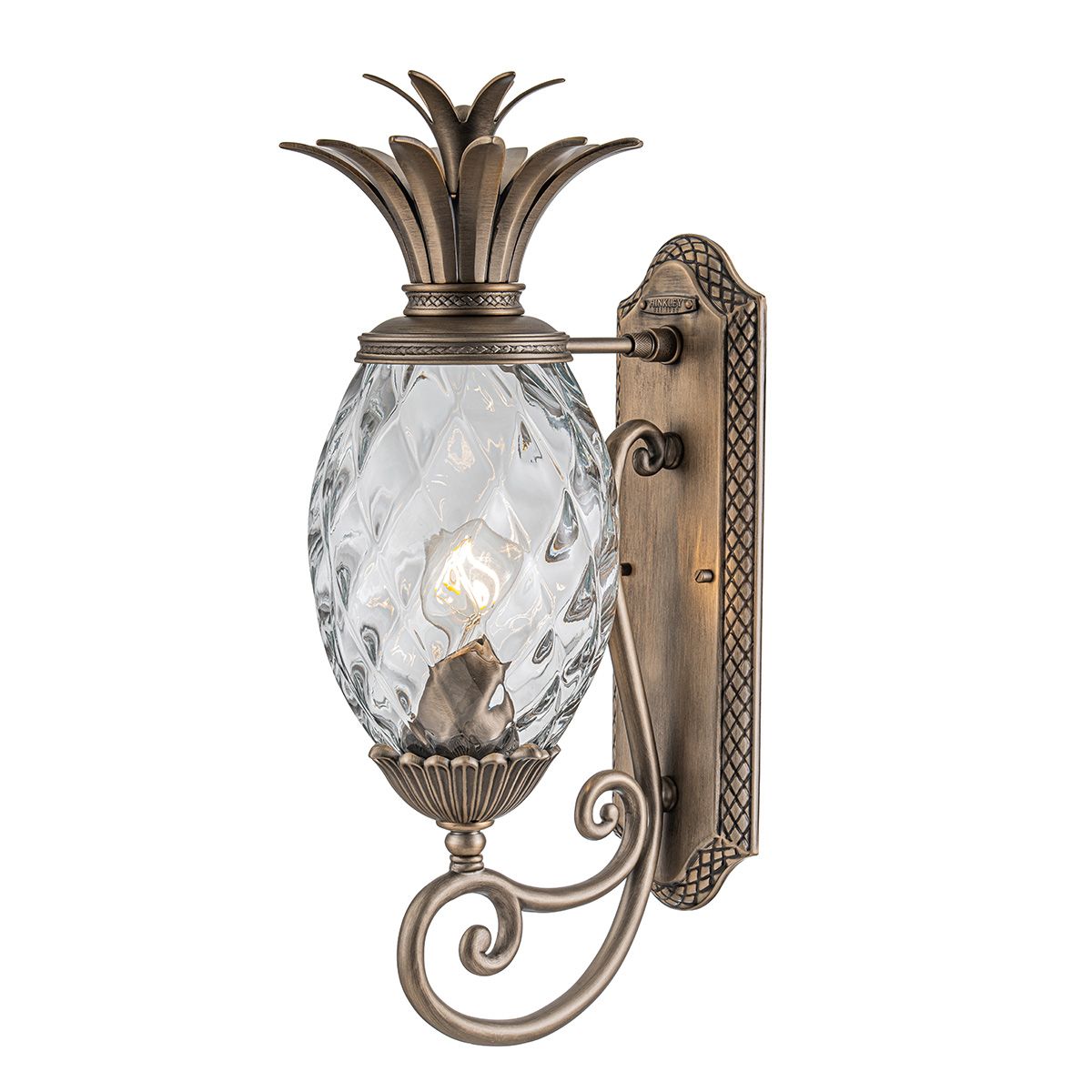 Plantation 1lt Medium Wall Lantern Burnished Bronze