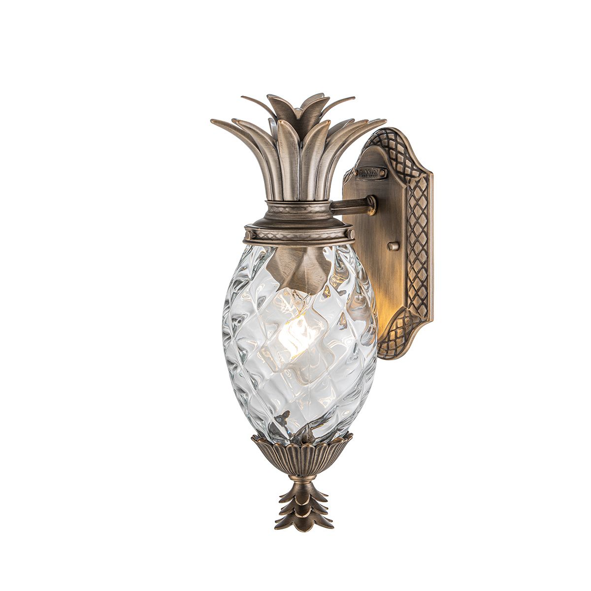 Plantation 1lt Small Wall Lantern Burnished Bronze