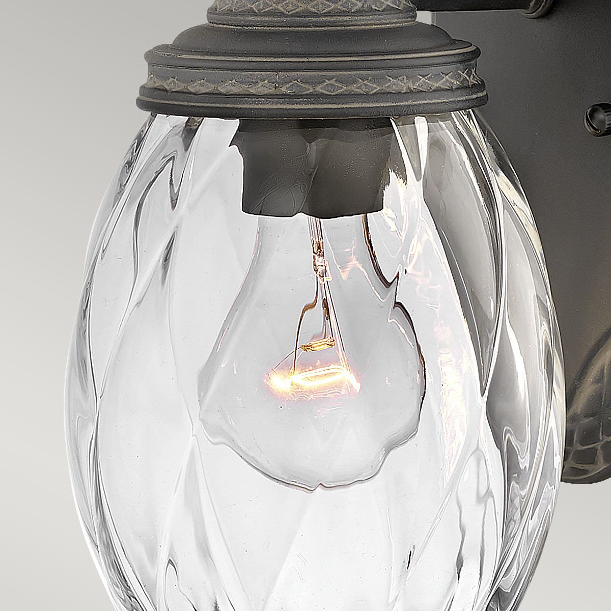 Plantation 1lt Small Wall Lantern Museum Black