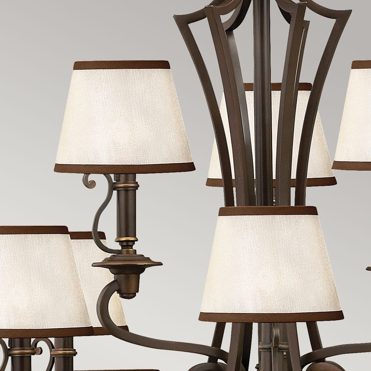 Plymouth 15 Light Chandelier  Olde Bronze