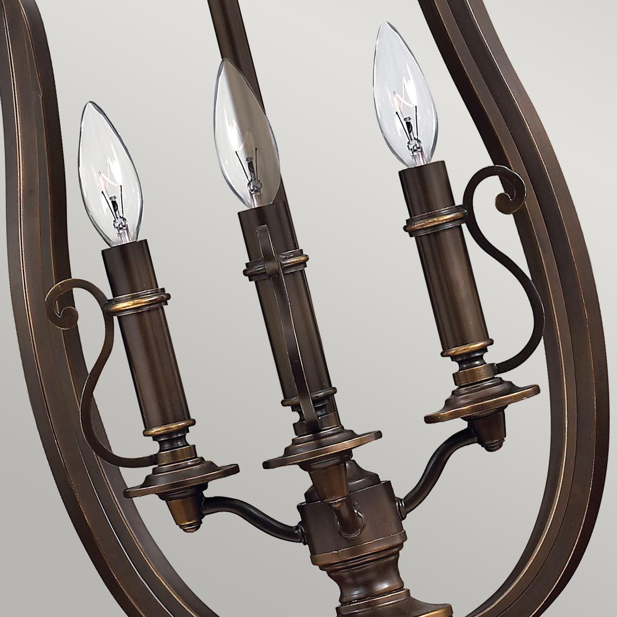 Plymouth 4-Light Chandelier in Hand-Rubbed Olde Bronze