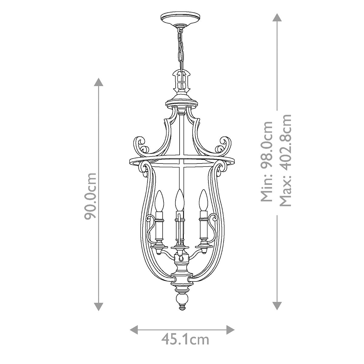 Plymouth 4-Light Chandelier in Hand-Rubbed Olde Bronze