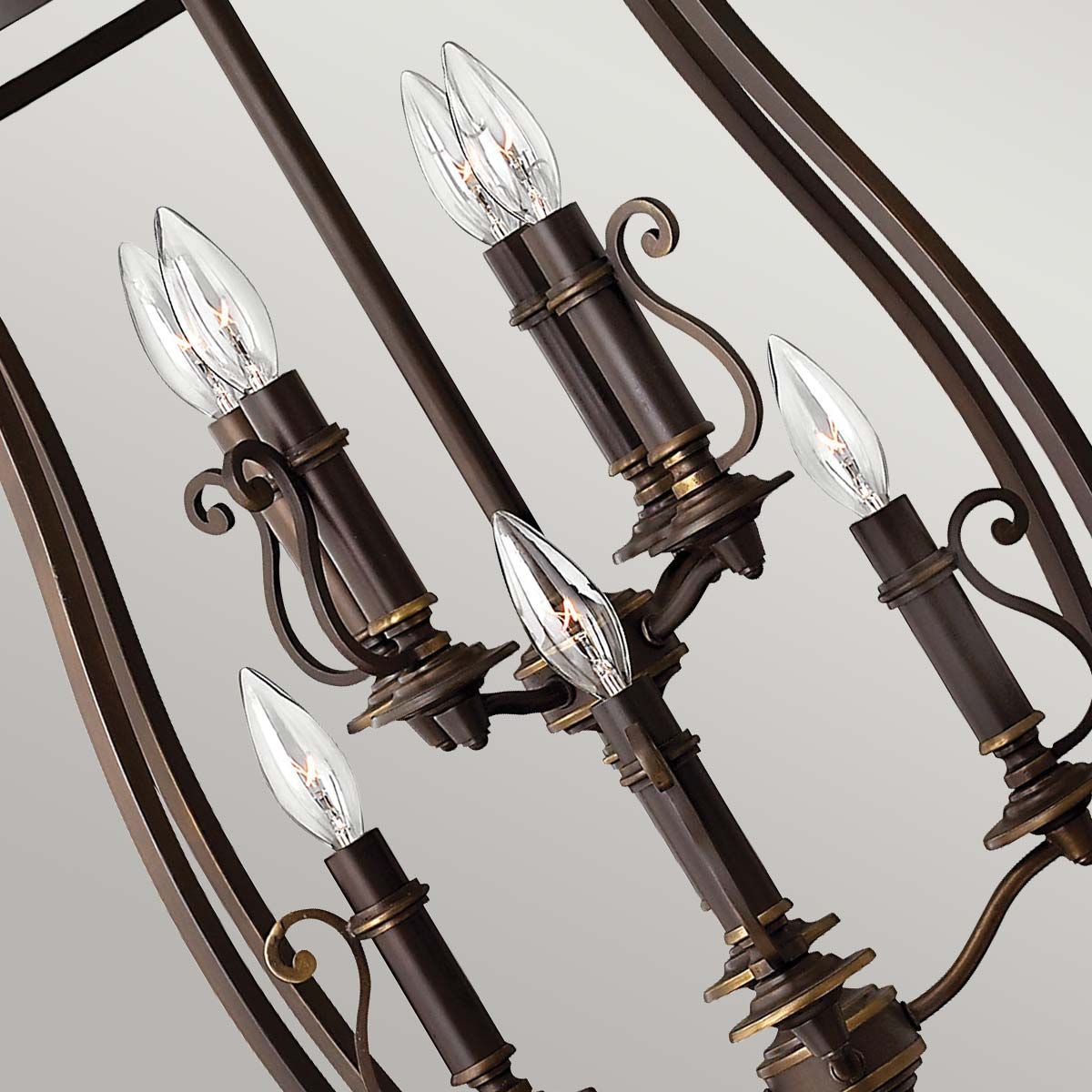 Plymouth 8 Light Chandelier in Hand-Rubbed Olde Bronze