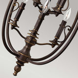 Plymouth 8 Light Chandelier in Hand-Rubbed Olde Bronze